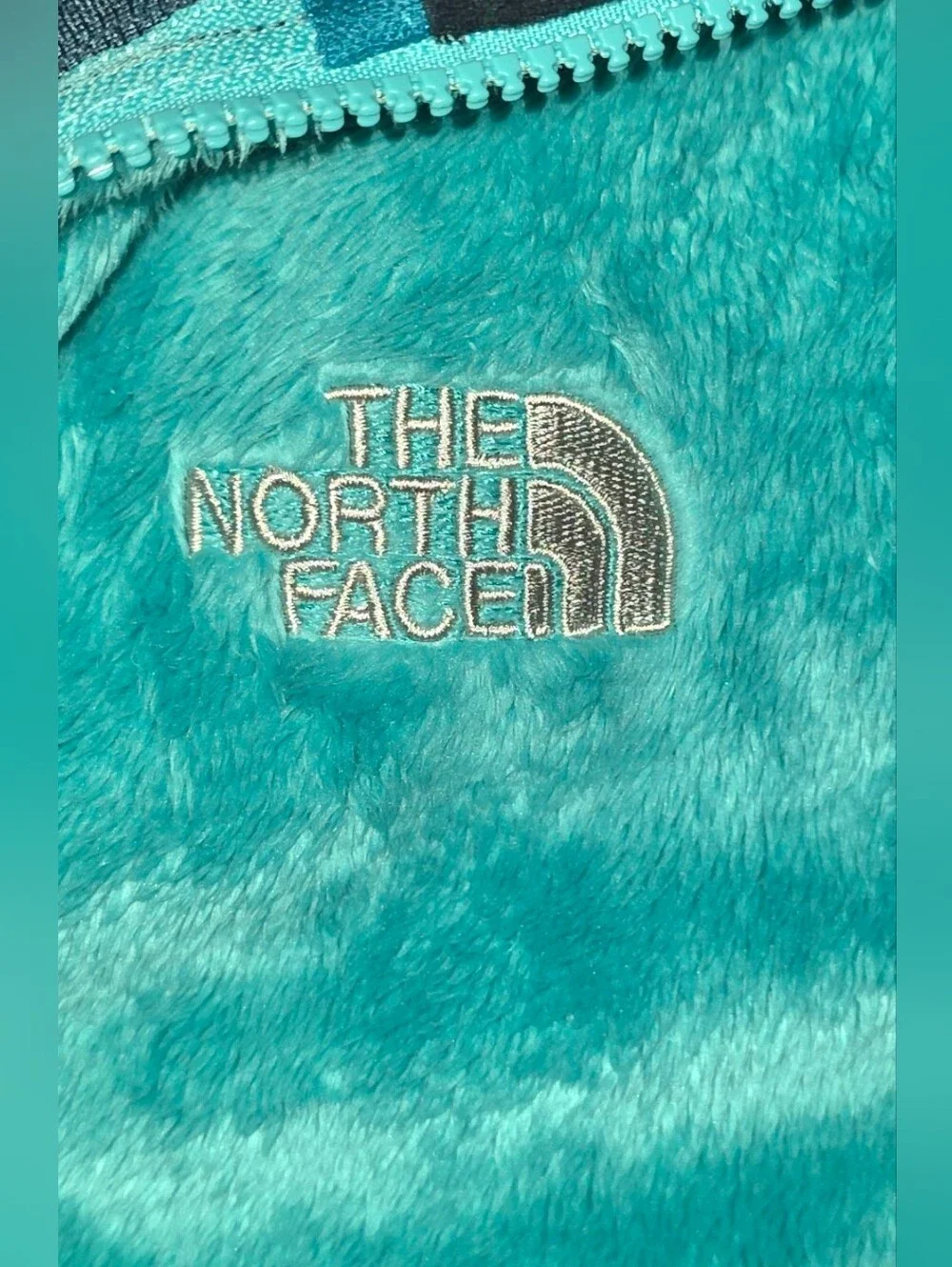 The North Face Womens Fleece Full Zip Jacket Cozy Super Soft Size Medium Teal